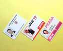 Plastic or identification cards